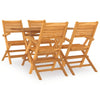 5 Piece Garden Dining Set Solid Wood Teak V5M8