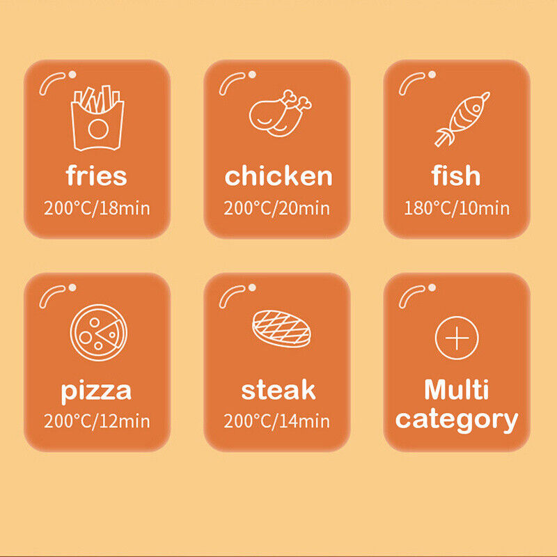 Digital Air Fryer 15L Cooker Oven Low Fat Healthy Oil Free Fry Chip Chiken Pizza