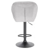 1x Bar Stool w/ Velvet Padded Swivel Gas Lift Breakfast Bar Chair Kitchen Cafe