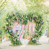 2.8M Heart-shape Balloon Arch Backdrop Flower Display Stand Frame Wedding Party