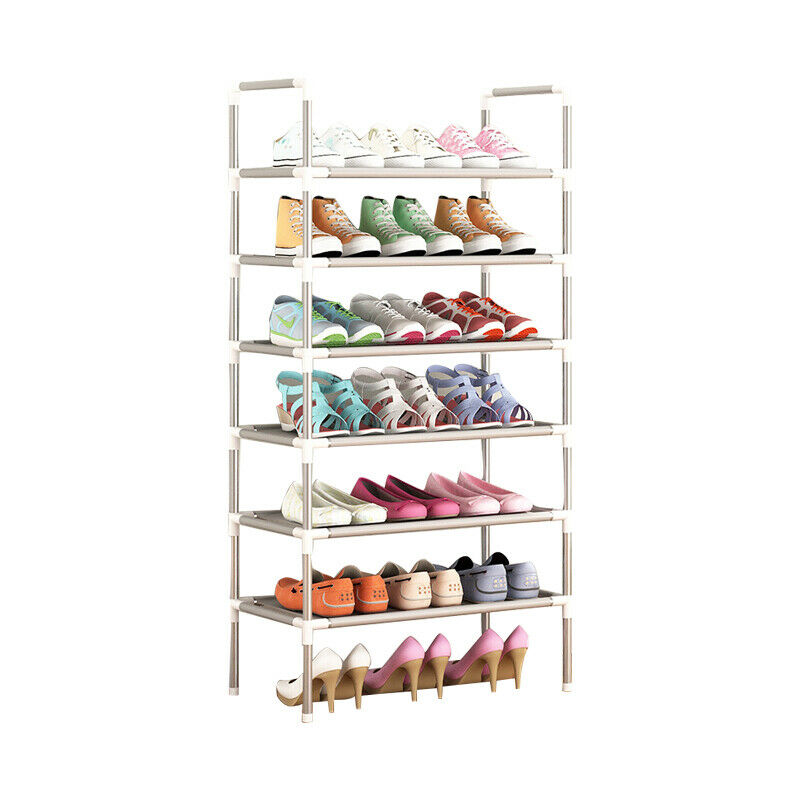 6 Tier Stackable Shoe Storage Rack Stand Shelf Stand Holder Space Saving 18Pairs