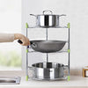 3/5 Tier Pot Storage Rack Pan Stand Saucepan Holder Kitchen Cookware Organiser