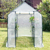 Greenhouse Garden Grow House PE Outdoor Green Steeple House w/ Shelf Plant Tent