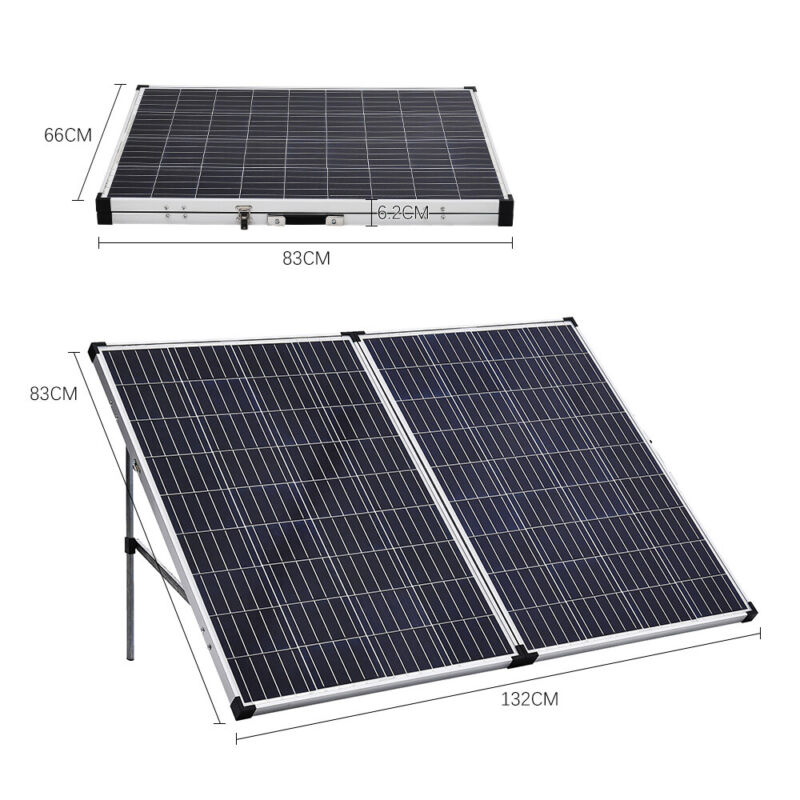 160w 12v Foldable Solar Panel With Controller Kit Camping/Caravan/Power Station