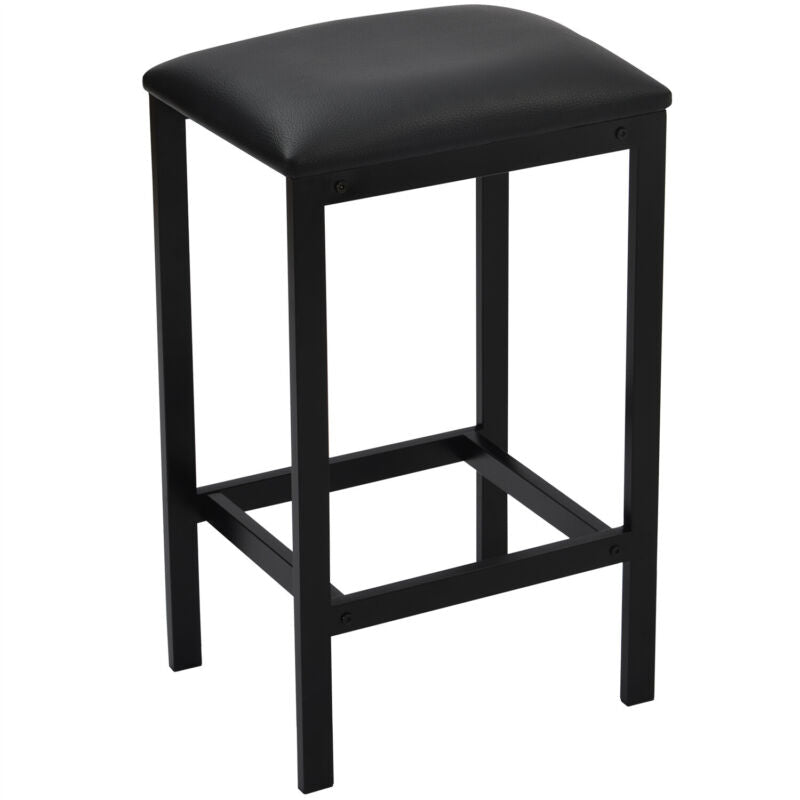 5PCS High Table & Chair Set Bar Kitchen Dining Breakfast Furniture Padded Stools