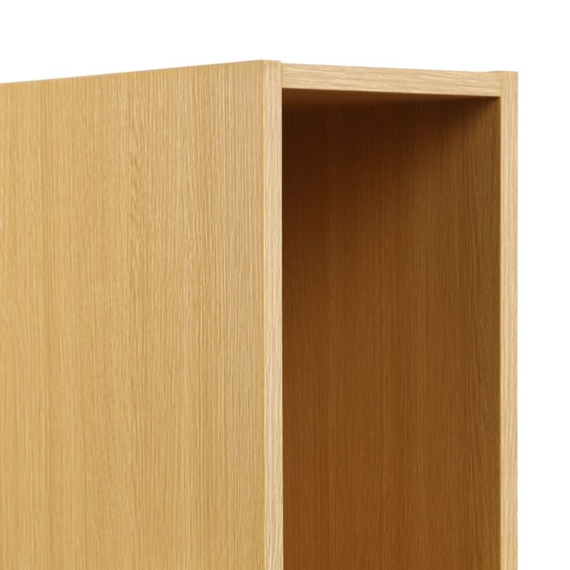 Vinyl LP Music Record Storage Box Cube 12" Cabinet Case Unit Rack Display Oak