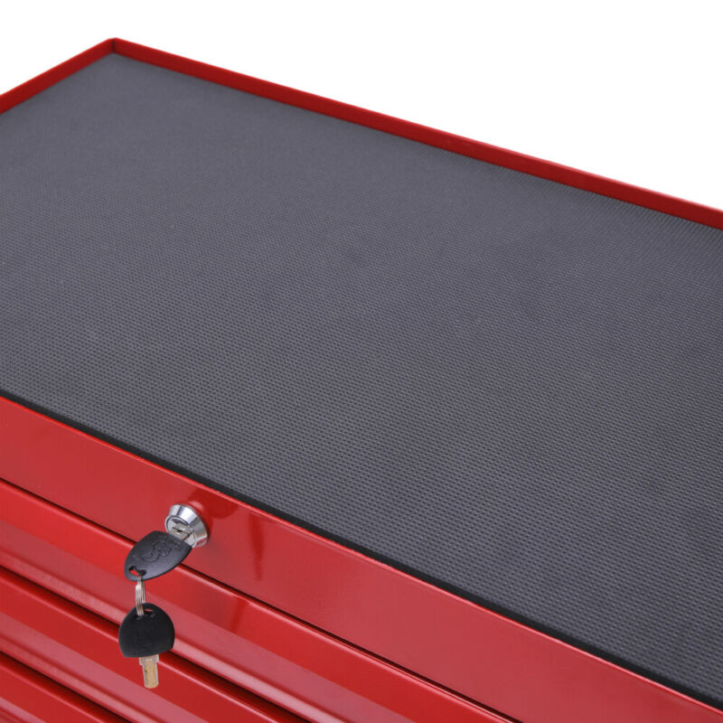 Garage Tool Chest Box Trolley Workshop 7 Drawers Storage Roller Cabinet w Wheels