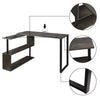 Corner Computer Desk L-Shaped with Swive Shelves Laptop Table Workstation Home