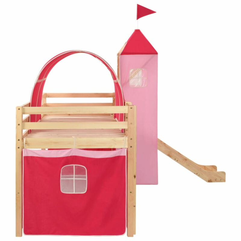 Pinewood Children's Loft Bed Frame 208x230cm Children's climbing toys H1F3