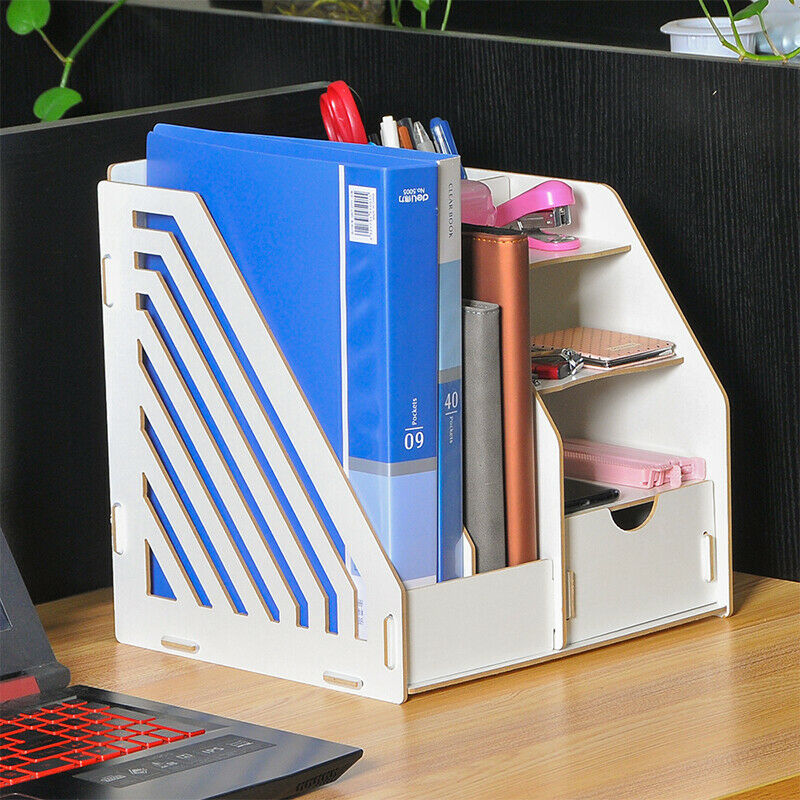 Multi-Function Filing Magazine Organiser Storage Unit Home Office Study Desktop
