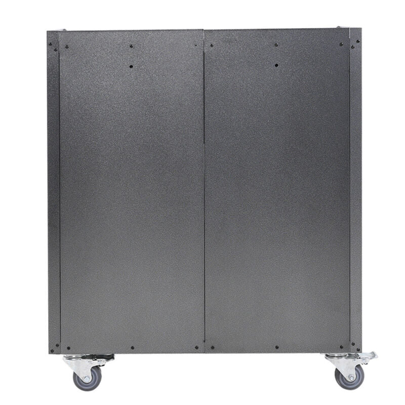 2 Door 1 Drawer Mobile Office Filing Cabinet Metal File Paper Storage Cupboard