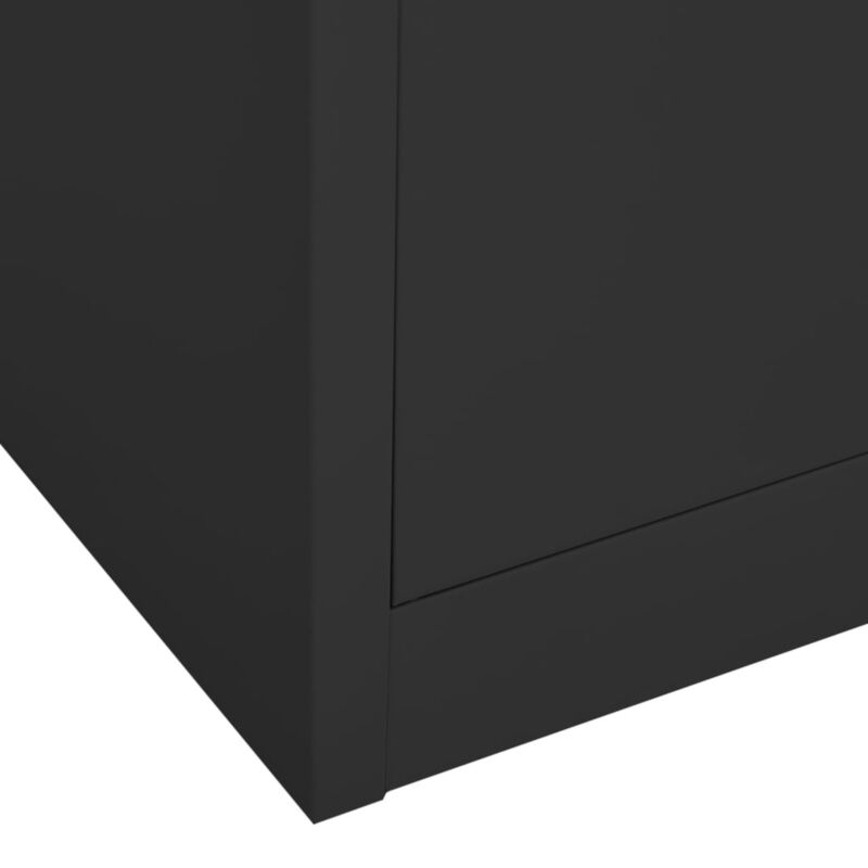 Office Cabinet Anthracite 90x40x180 Steel I3O5