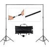 2x2m Photo Backdrop Stand Adjustable Photo Background Support Stand +3 Clamps
