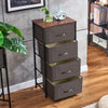 Chest of Drawers Bedroom Storage Unit with Fabric Drawers Hallway Living Room BN