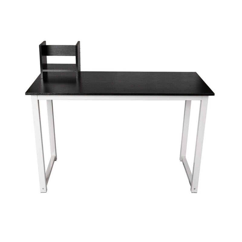 Black Computer Desk Laptop Table Office Desk with Bookcase Home Office Study BN