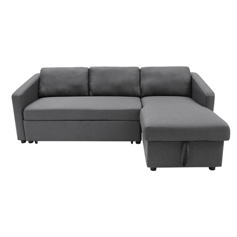 3 Seater Corner Sofa Bed with Storage Left/Right L-Shaped Corners Sleeper Couch