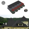Self Adhesive Roof Felt Tiles 18pcs Fish-scale Asphalt Shingles Set Shed Roofing