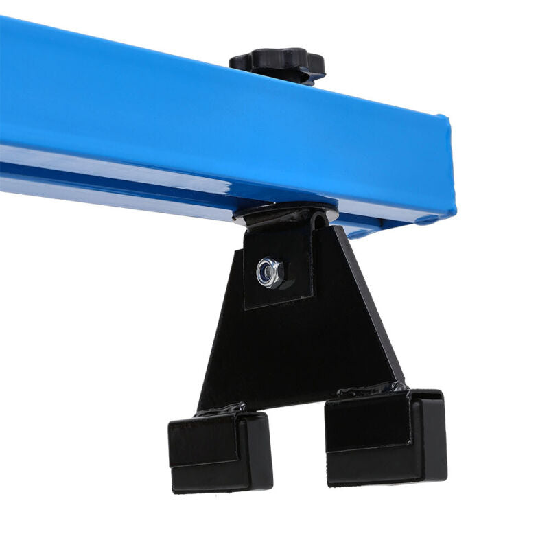 500kg Blue Engine Support Double Beam Bar Motor Transmission Hoist 2 Hook Chains