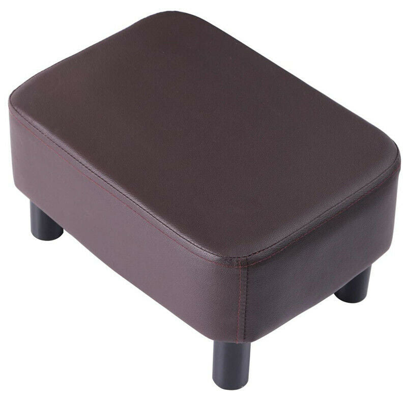 Faux Leather Padded Stool Bench Footstool Pouffe Footrest Footstool Ottoman