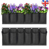6Pocket Vertical Garden Planter Wall-mounted Horizontal Planting Flower Grow Bag