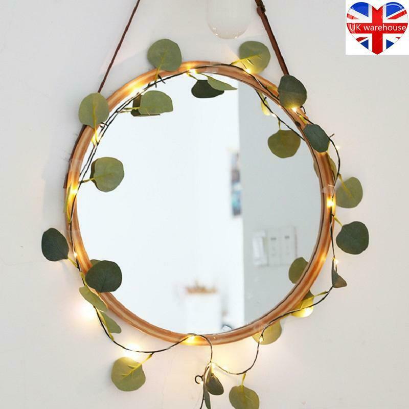 2M/10M LED Leaves Ivy Leaf Garland Fairy String Lights Party Garden Decor Lamp
