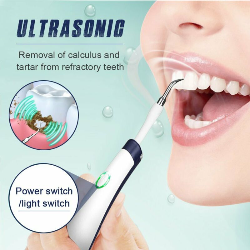 5in1 Tooth Polishing Cleaner Ultrasonic LED Electric Oral Teeth Cleaning Kit