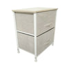 Fabric Chest of Drawers Bedside Cabinet Table Night Stand Storage Unit Cupboard