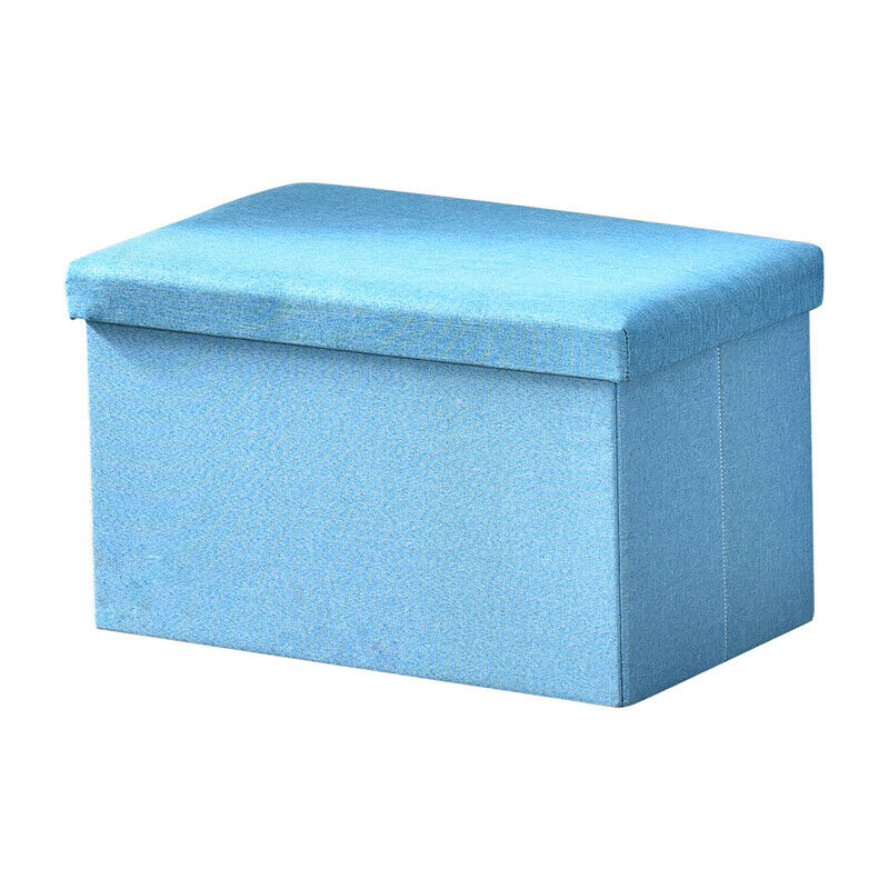 Folding Storage Ottoman Seat Stool Storage Boxes Chair Footstool Bench with Lid