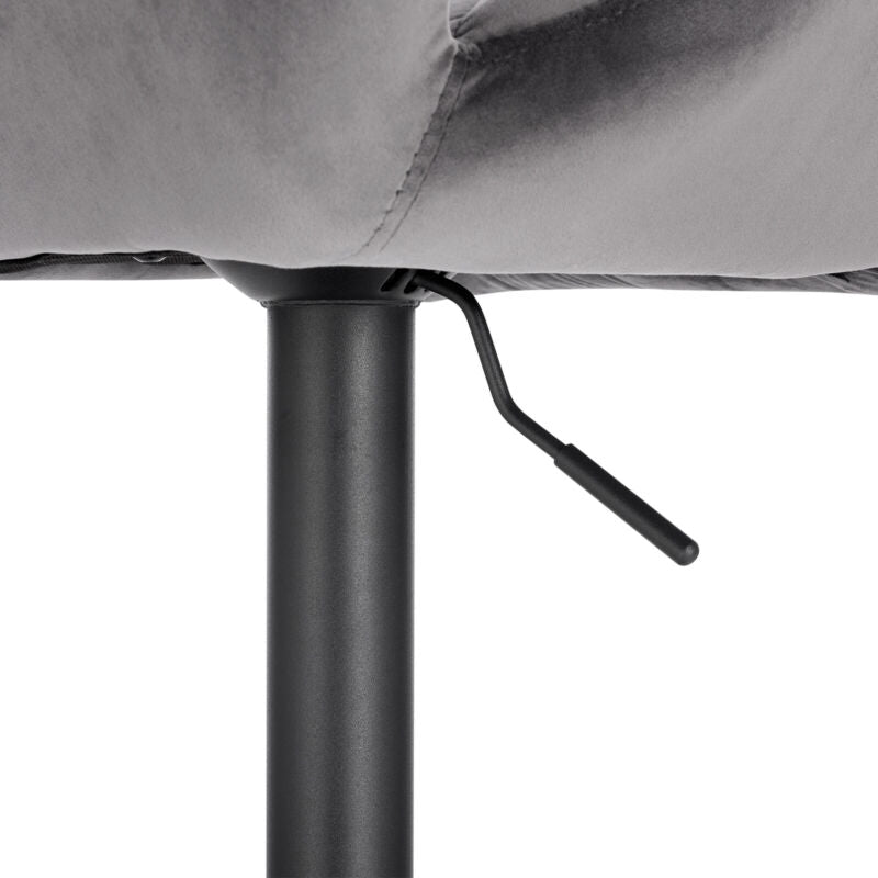 1x Breakfast Bar Stool 360° Swivel Gas Lift Adjustable Height Kitchen Bar Chair