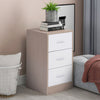 Bedside Table Storage Cabinet Chest of 3 Drawers Living Room Bedroom Furniture