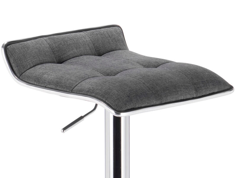 Bar Stool Swivel Gas Lift Chairs Breakfast Kitchen Club Cafe Stool Linen Padded