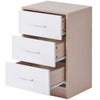 Bedside Table Storage Cabinet Chest of 3 Drawers Living Room Bedroom Furniture