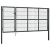Garden Gate with Posts Steel 350x120 Anthracite J1T6