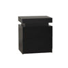 2/3 Drawers High Gloss Front Bedside Table Cabinet LED Nightstand Black/White