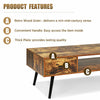 Industrial TV Stand Retro TV Cabinet Media Entertainment Center Coffee Tea Table