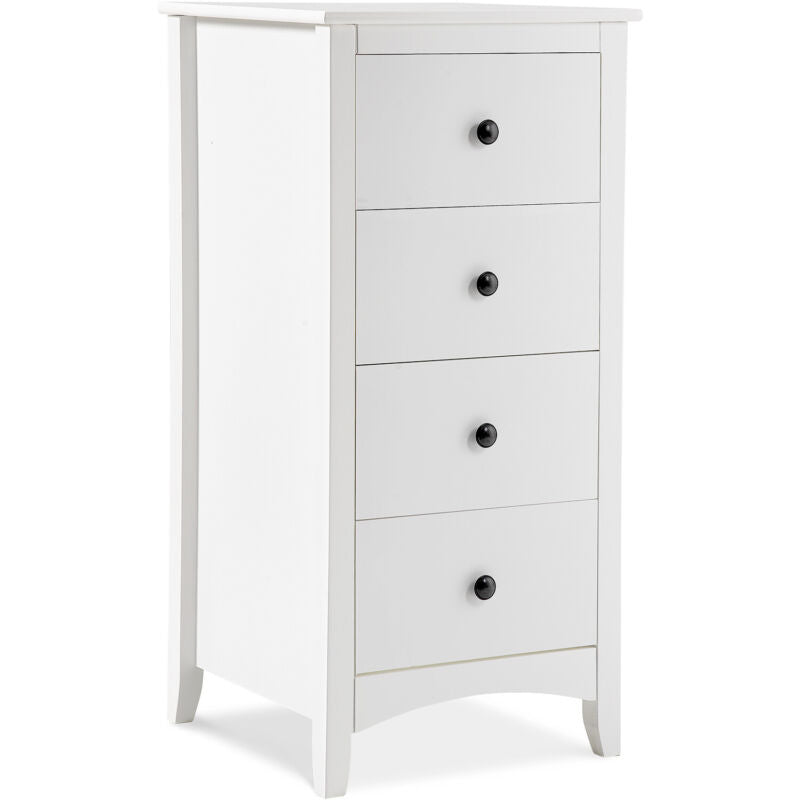 White Chest of Drawers 3 Drawer Modern Bedroom Furniture Storage Bedside Table