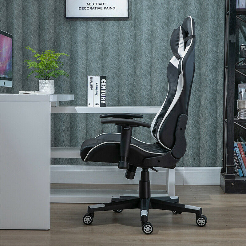 Racing Chair Gaming Chair Office Chair with Headrest Lumbar Pillow Adjustable BN