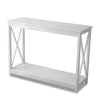 Console Table Side End Table Shelf Storage Bedroom Desk Hallway Furniture White