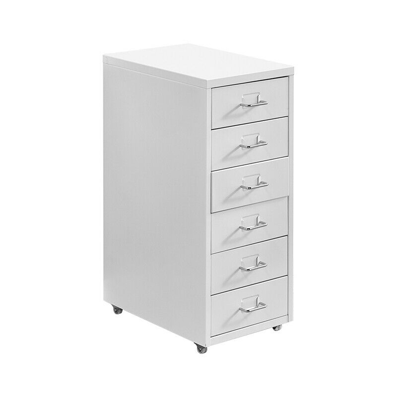 Slim 6 Drawer Metal File Cabinets Filing Cabinet for Small Space Home/Office