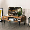Industrial TV Stand Retro TV Cabinet Media Entertainment Center Coffee Tea Table