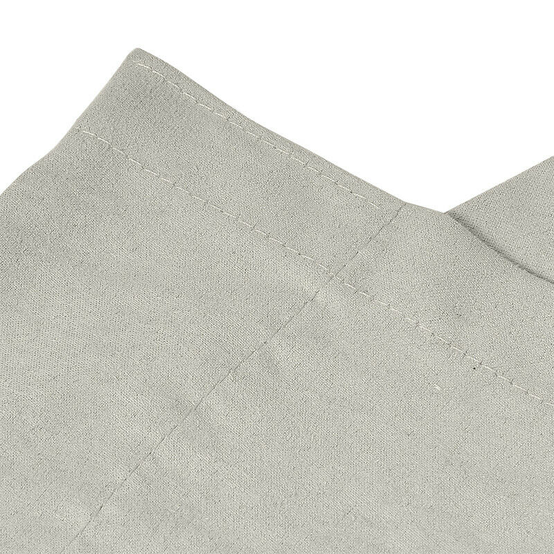 Luxurious Thermal Sueded Curtains Ready Made Eyelet Ring Top Pair Beige Bedroom