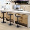 2x Bar Stools Velvet Padded Chrome Base Barstools Gas Lift 360° Swivel Cafe Pub
