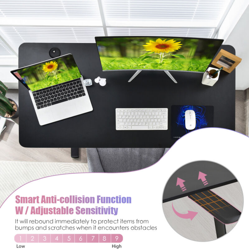 Electric Standing Desk Sit to Stand Workstation Ergonomic Computer Table W/ USB