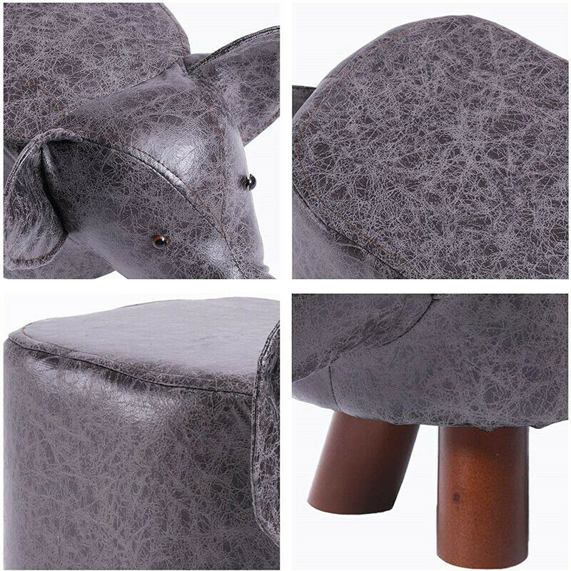 Animal Shape Ottomans Footstools Padded Cushion Rest Seat Footstool Pouffe Stool