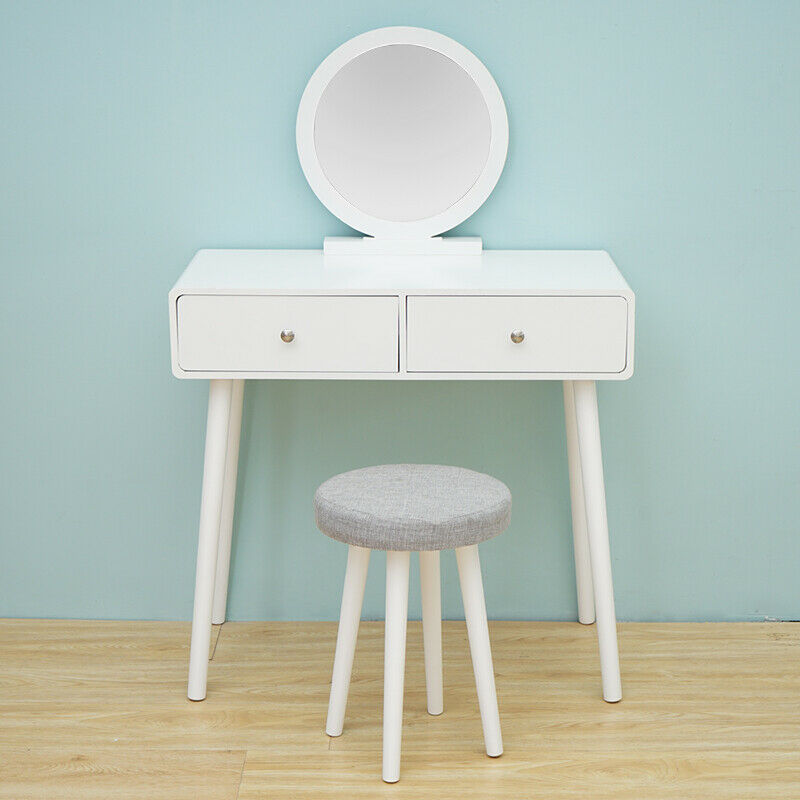 Modern Dressing Table Vanity Table Makeup Desk Dresser Set Home Bedroom Woman BN