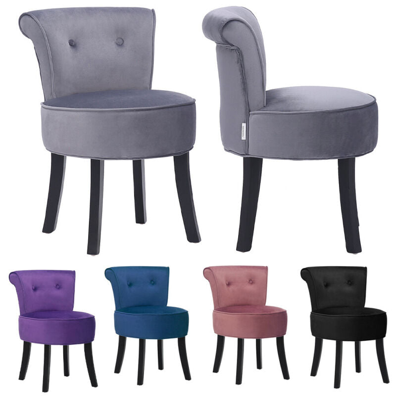 Fabric Dressing Table Chair Vanity Stool Piano Stool Dining Chair Makeup Bedroom