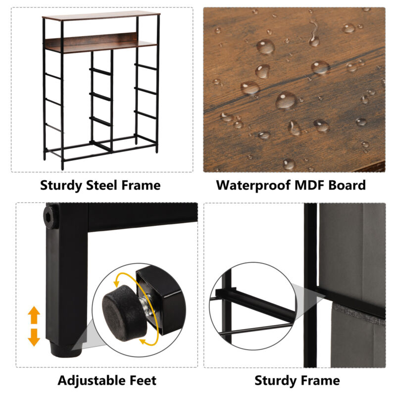 8 Drawers Chest of Drawers Unit Storage Cabinet Bedroom Furniture Hallway
