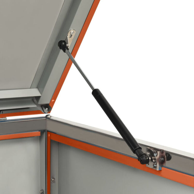 Double Wheelie Bin Shed 138x77.5x115.5 Stainless Steel E4W7