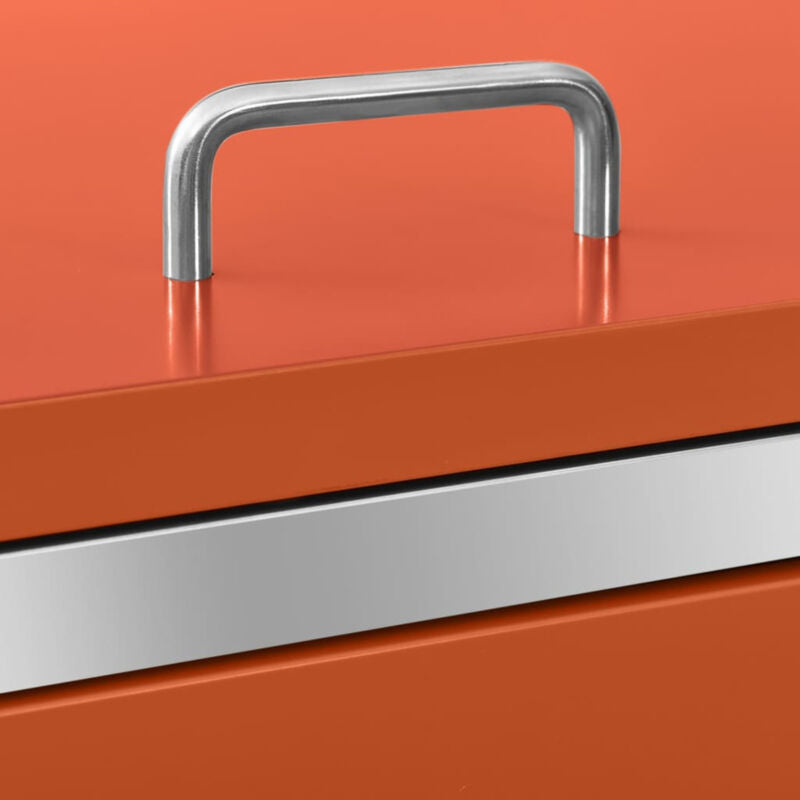 Double Wheelie Bin Shed 138x77.5x115.5 Stainless Steel E4W7