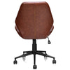 Ergonomic Leisure Chair PU Leather Rolling Upholstered Task Chair Adjustable